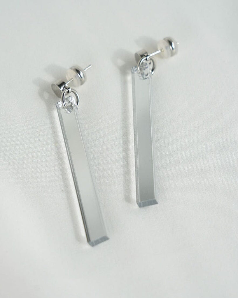 Long Stick Earrings - Silver Earrings ISLYNYC 