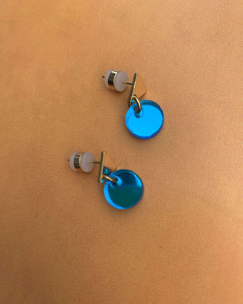 Mia Earrings - Sapphire Earrings ISLYNYC 