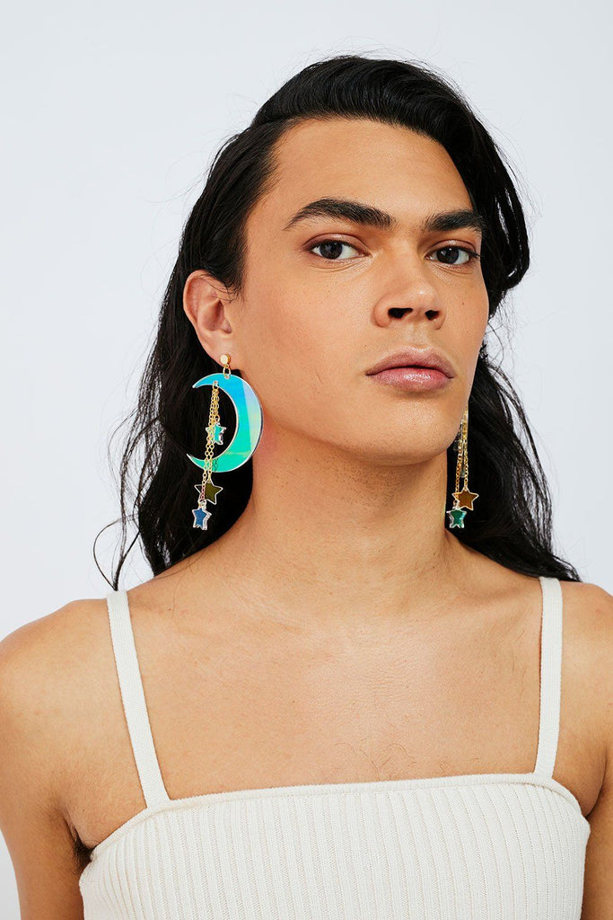 MOON & STARS EARRINGS Earrings ISLYNYC 