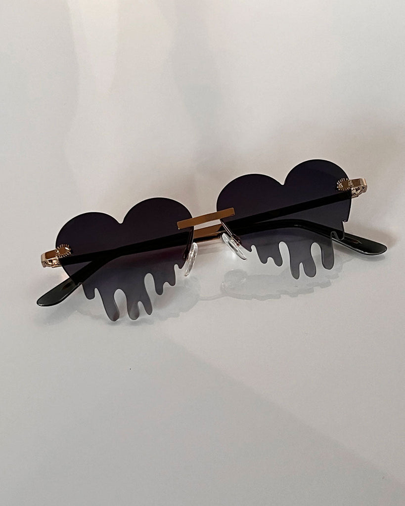 Petite UV 400 Dripping Heart Sunglasses - Glamazon GLASSES ISLYNYC