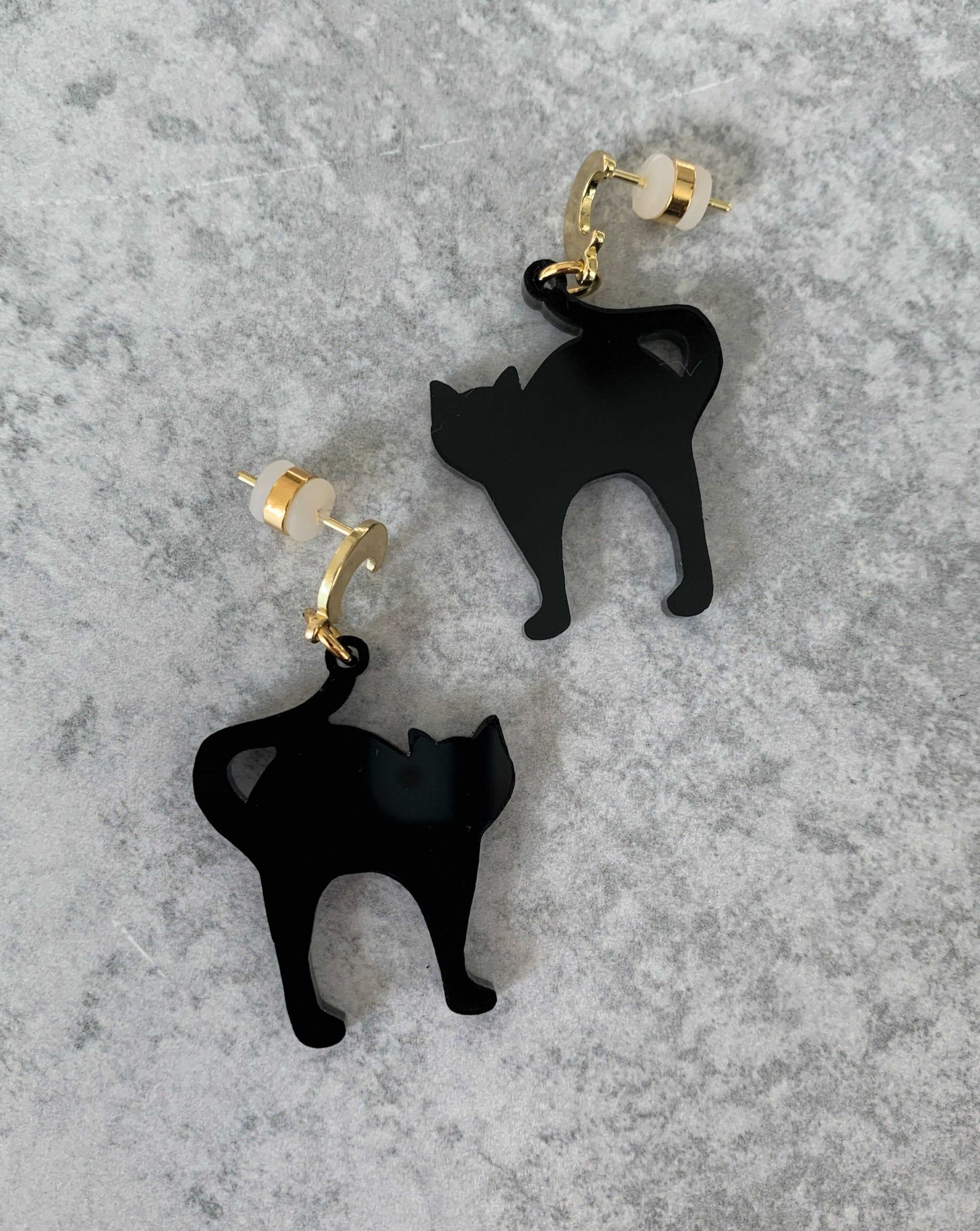 Secret Halloween Cat Charm Earring EARRINGS ISLYNYC