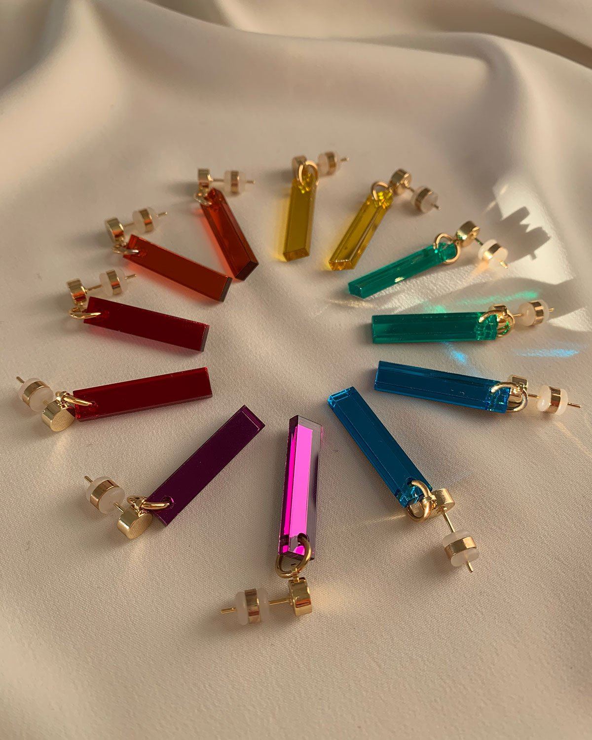 Short Stick Earrings - All 6 Gemtones Earrings ISLYNYC