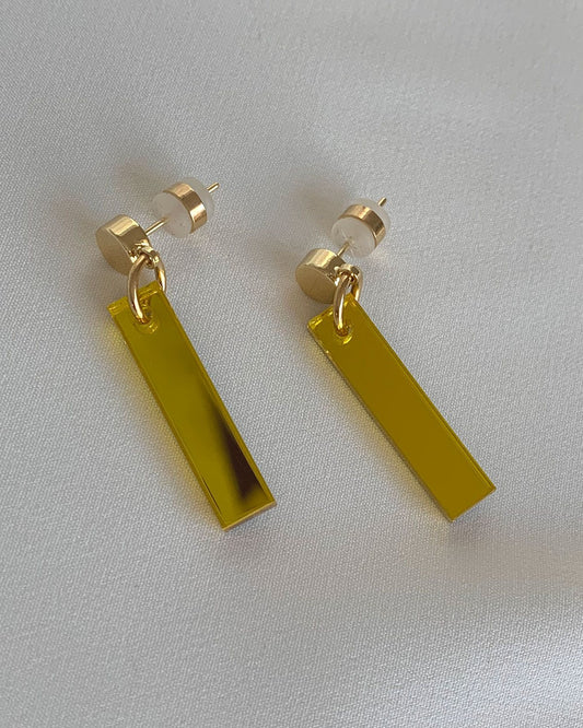 Short Stick Earrings - Citrine Earrings ISLYNYC