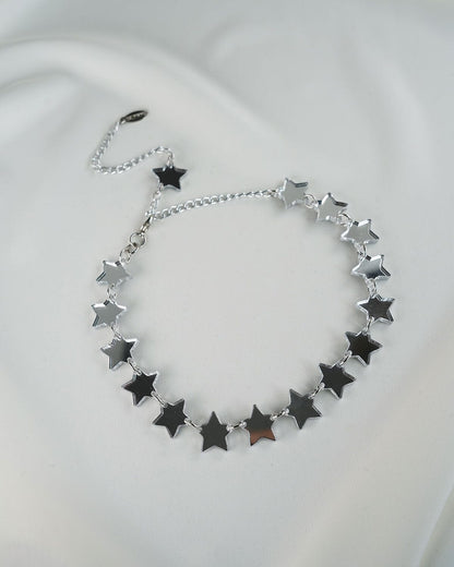 Silver Star Charm Choker/Necklace Necklaces ISLYNYC