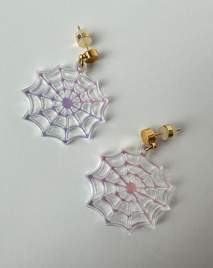 Spiderweb Charm Earrings Earrings ISLYNYC