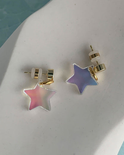 Star Charm Earrings Earrings ISLYNYC