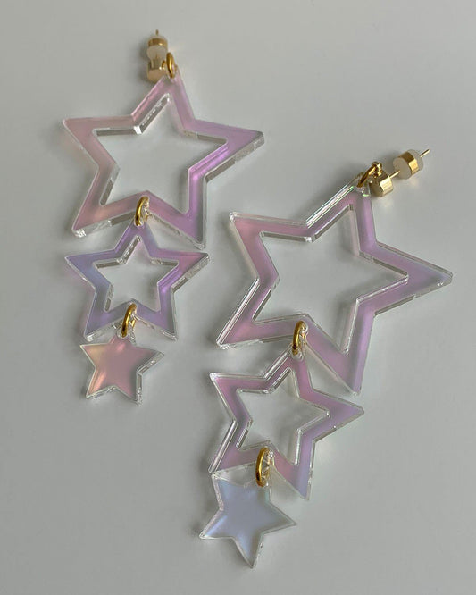 Star Drop Earrings Earrings ISLYNYC