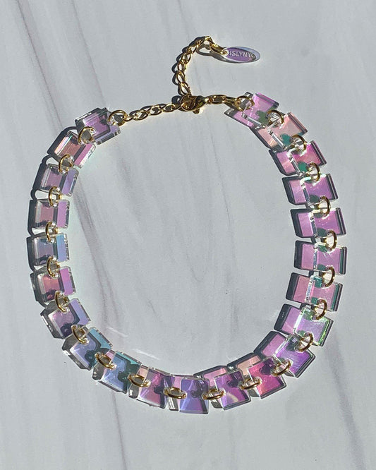 Tennis Choker - Iridescent Necklaces ISLYNYC