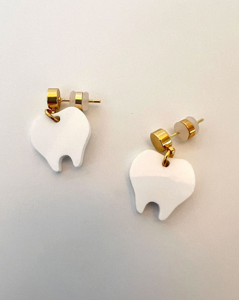 Tooth Charm Earrings Earrings ISLYNYC 