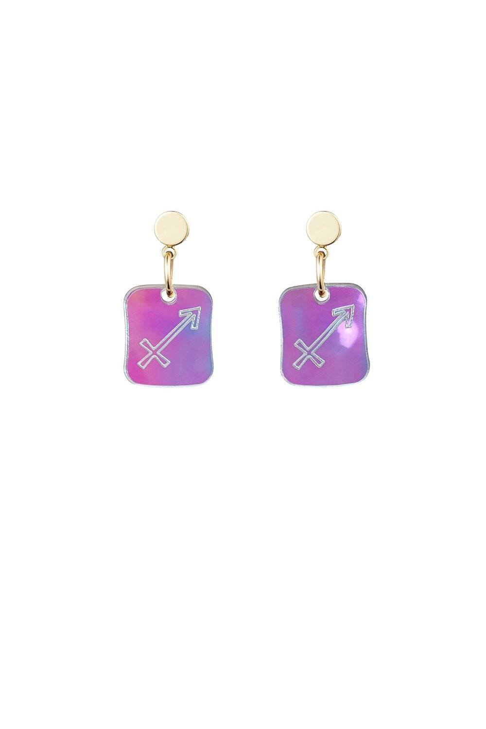 ZODIAC EARRINGS! Earrings ISLYNYC SAGITTARIUS